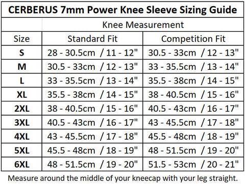 Image of 7mm POWER Knee Sleeves