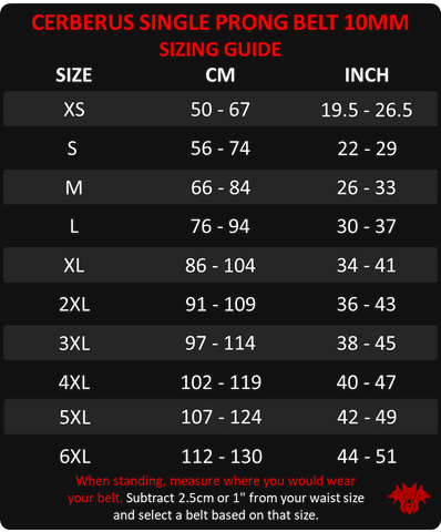 Image of Single Prong Belt (10mm)